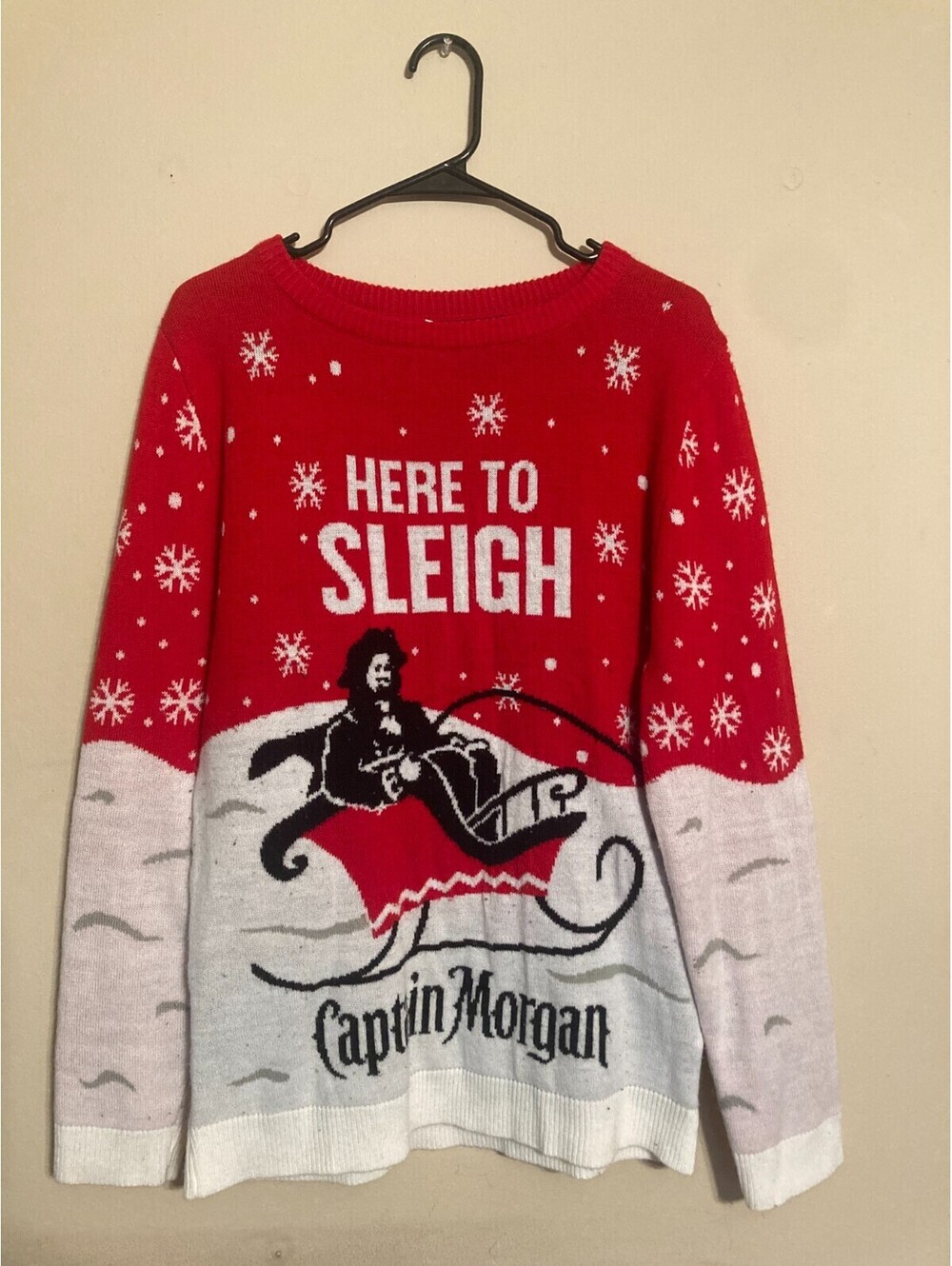 Captain Morgan Christmas Sweater Men's - size M